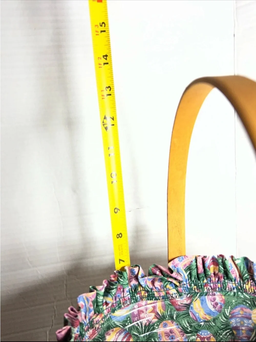 Longaberger / with Floral Liner and plastic protective liner 1996